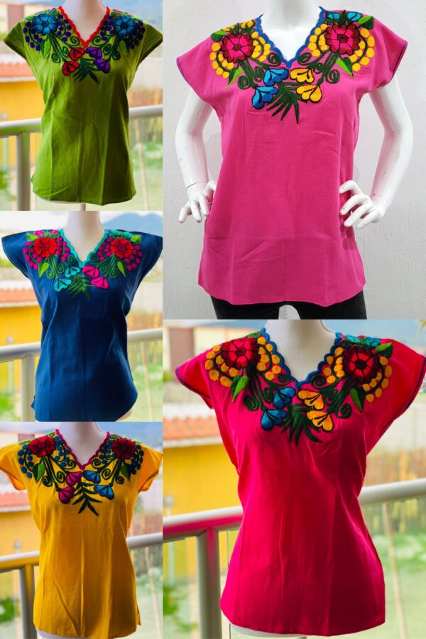 BLUSA ZINACANTAN TULIPAN 🌷