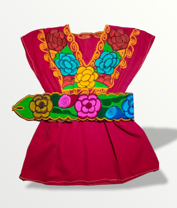 BLUSA CARACOL ROSAS - Imagen 7
