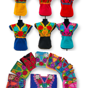 BLUSA CARACOL ROSAS