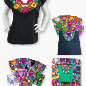 BLUSA BOTON FLOR