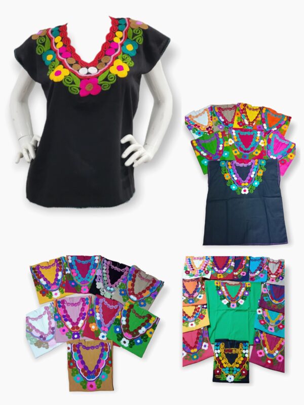BLUSA BOTON FLOR