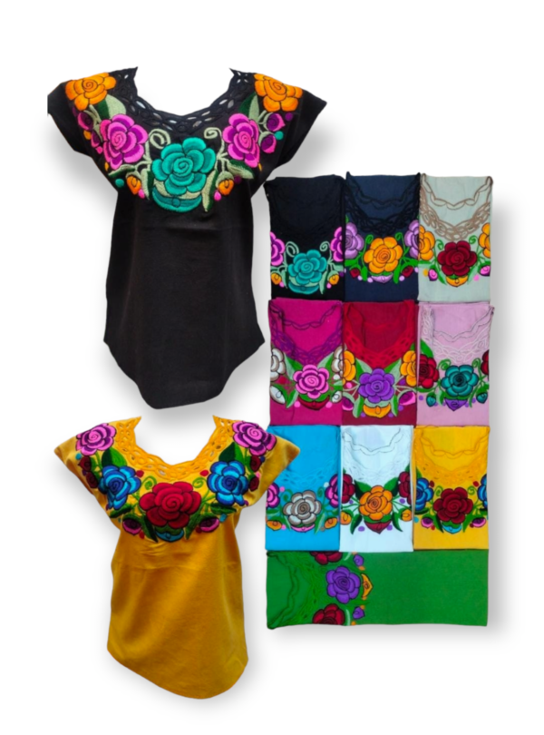 BLUSA ZINACANTAN 3 ROSA - Imagen 2