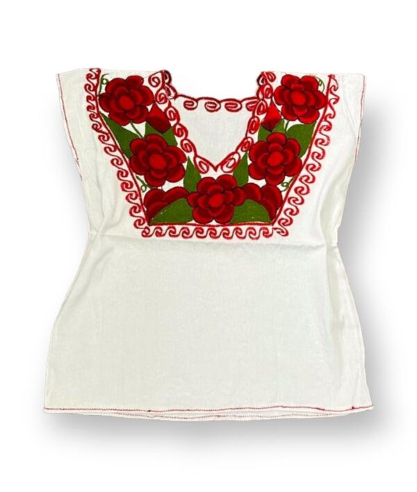 BLUSA CARACOL ROSAS - Imagen 3