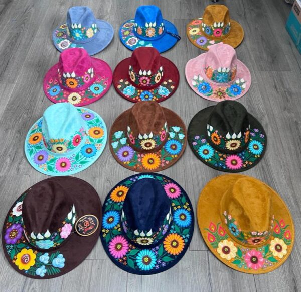 SOMBRERO GAMUZA PINTADO - Imagen 6