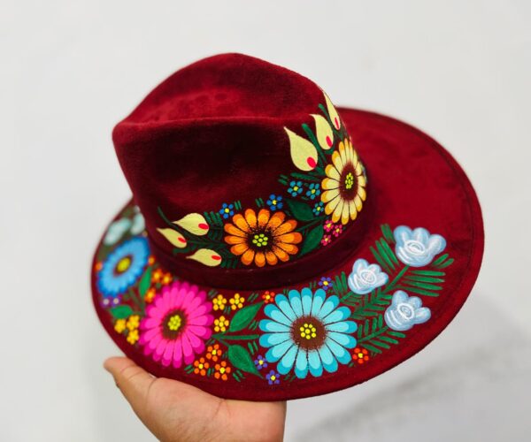 SOMBRERO GAMUZA PINTADO - Imagen 4