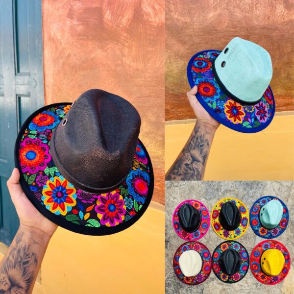 SOMBRERO YUTE VARIOS BORDADOS - Imagen 5