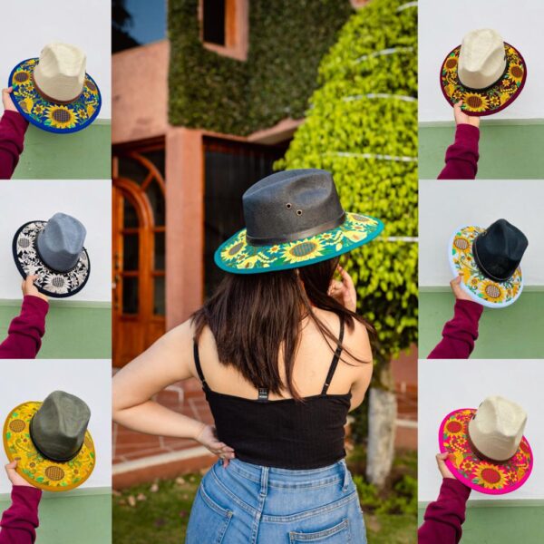 SOMBRERO YUTE VARIOS BORDADOS - Imagen 8