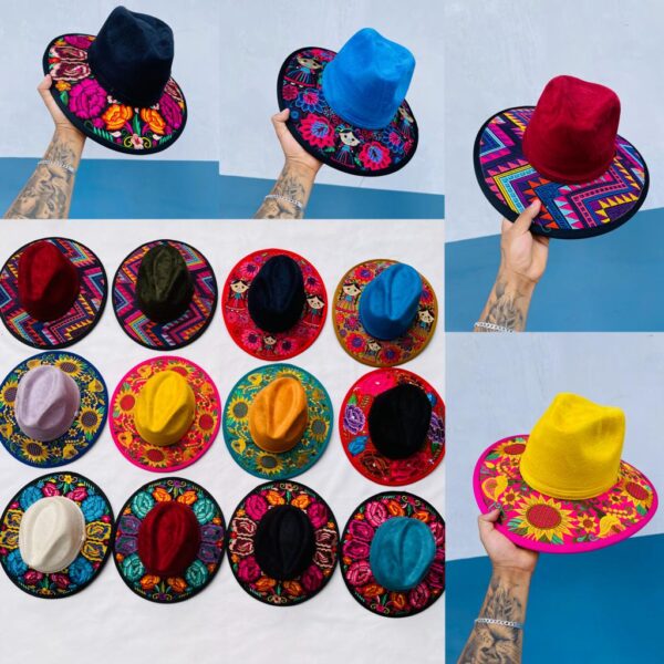 SOMBRERO YUTE VARIOS BORDADOS - Imagen 7
