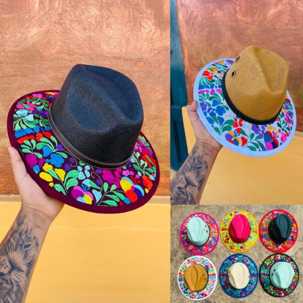 SOMBRERO YUTE VARIOS BORDADOS - Imagen 6