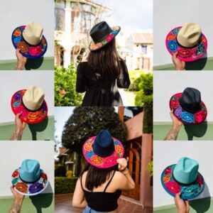 SOMBRERO YUTE VARIOS BORDADOS