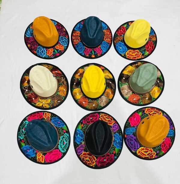 SOMBRERO YUTE VARIOS BORDADOS - Imagen 2