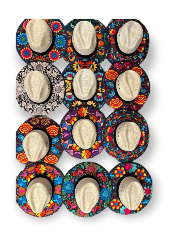 sombrero palma parche computarizado - Imagen 2