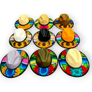 SOMBRERO YUTE CON SARAPE BORDADO