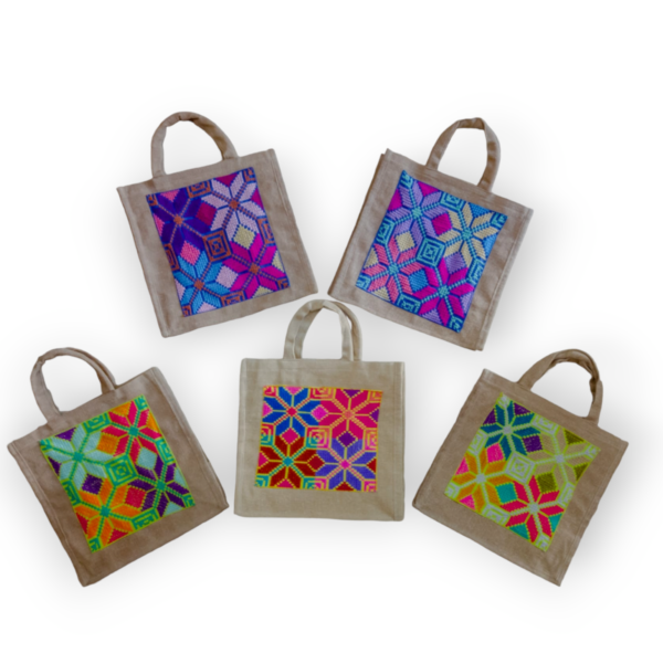 BOLSA YUTE PUNTO DE CRUZ - Imagen 5