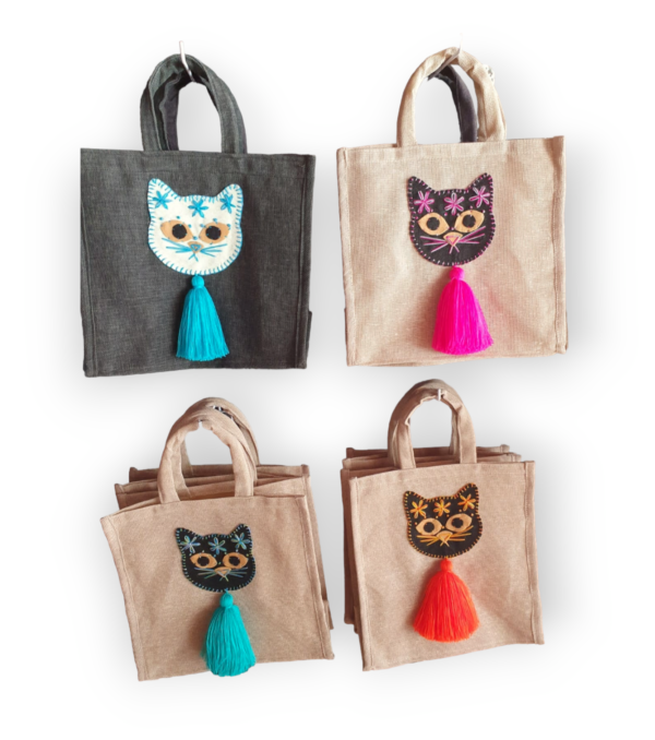 bolsa yute gato