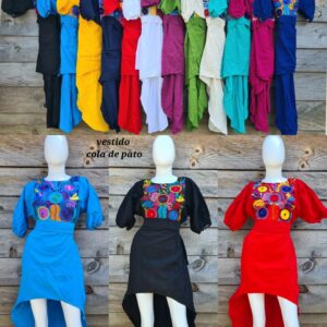 VESTIDO COLA DE PATO