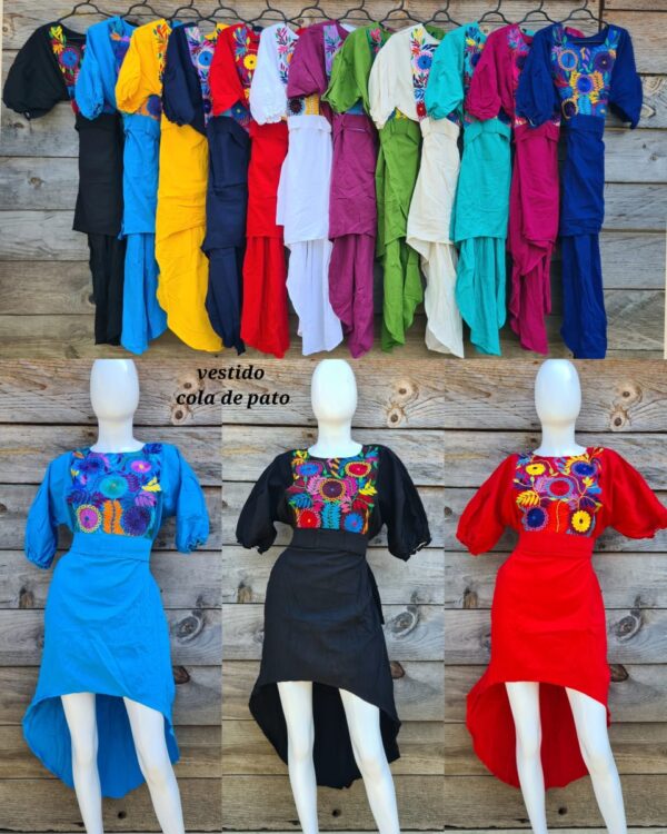 VESTIDO COLA DE PATO