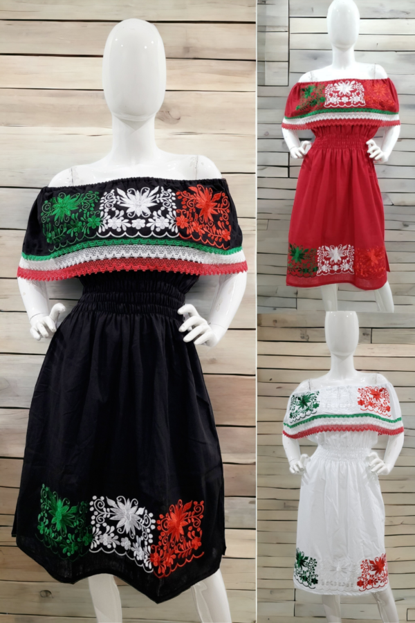 VESTIDO OLAN TRICOLOR