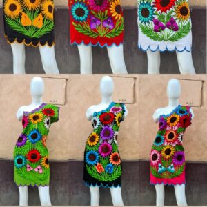 VESTIDO RELLENA ZINACANTAN HOMBRO
