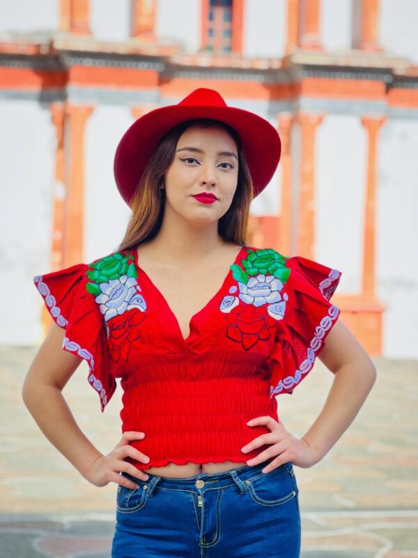 BLUSA MARIPOSA TRICOLOR - Imagen 4